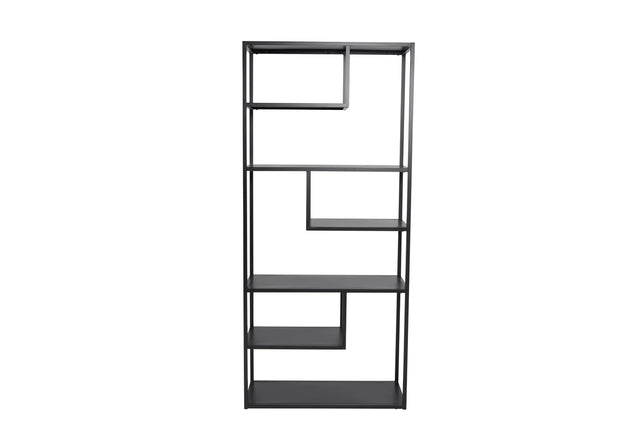 Regal Staal aus Stahl in schwarz, 35x85x190 cm von Venture Home – Bild 1
