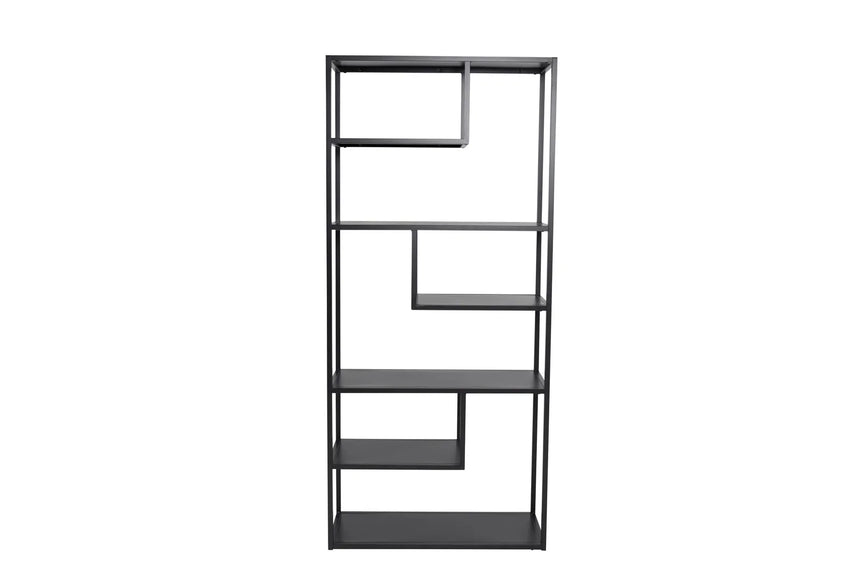 Regal Staal aus Stahl in schwarz, 35x85x190 cm von Venture Home – Bild 1