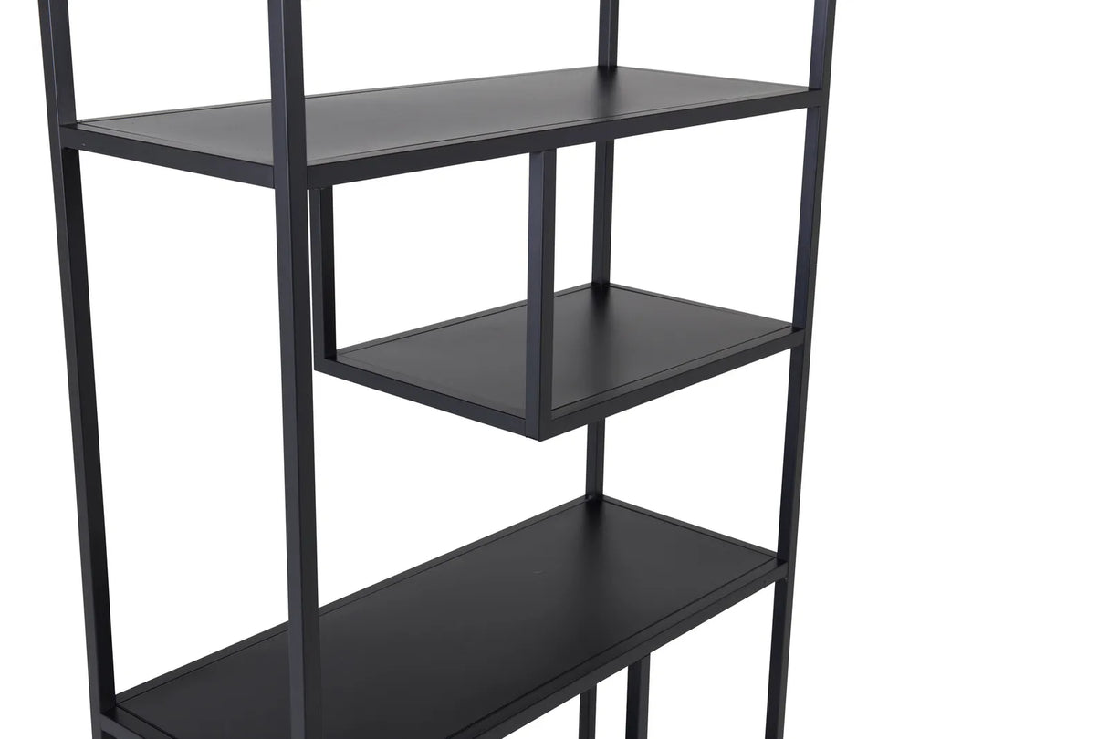 Regal Staal aus Stahl in schwarz, 35x85x190 cm von Venture Home – Bild 3
