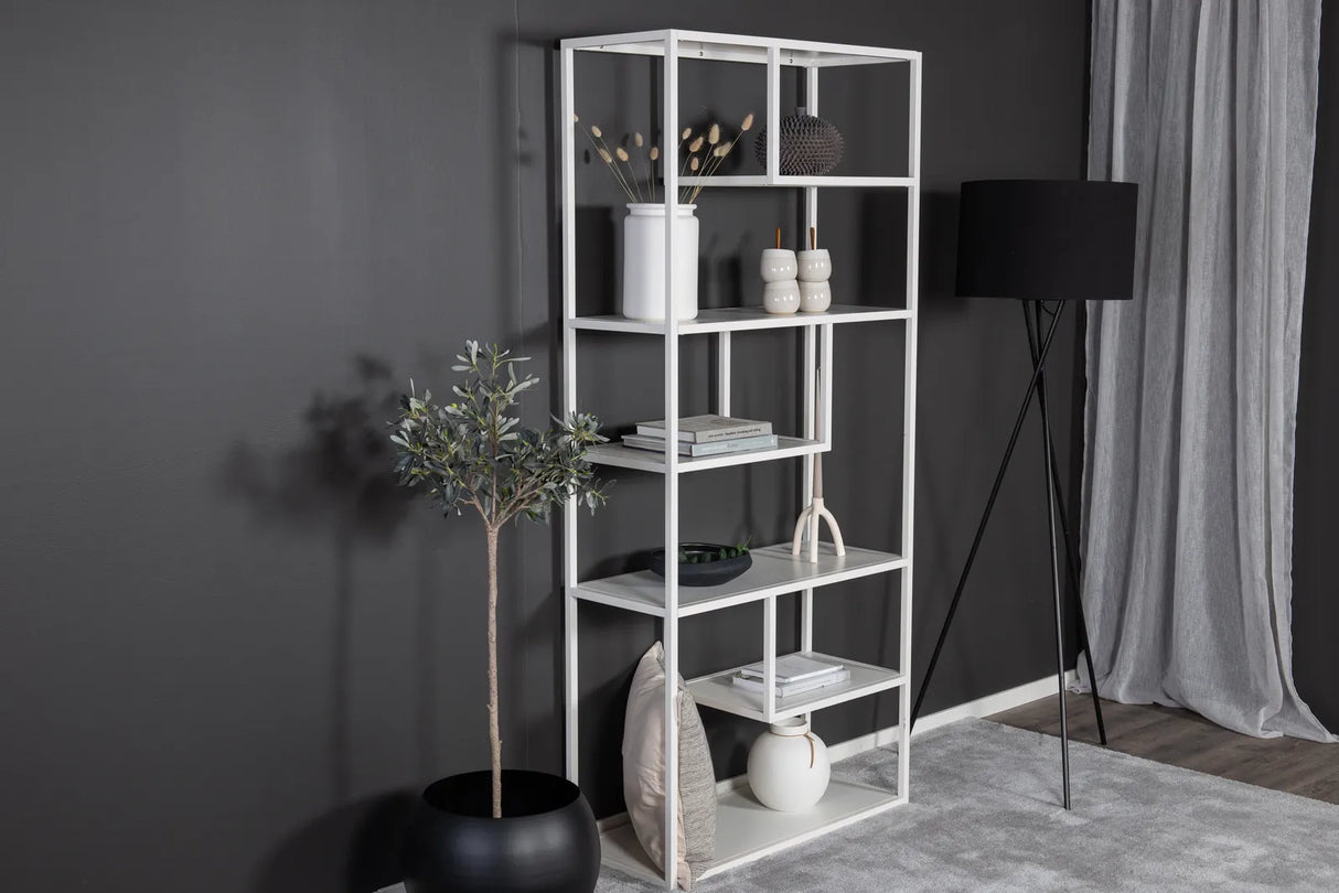 Regal Staal aus Stahl in weiß, 35x85x188 cm von Venture Home – Bild 5