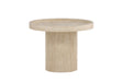 Runder Beistelltisch Krille mit beigem Travertinlook ⌀60 von Venture Home – Bild 19