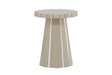 Runder Beistelltisch Krull in glänzendem beige ⌀45 von Venture Home – Bild 18