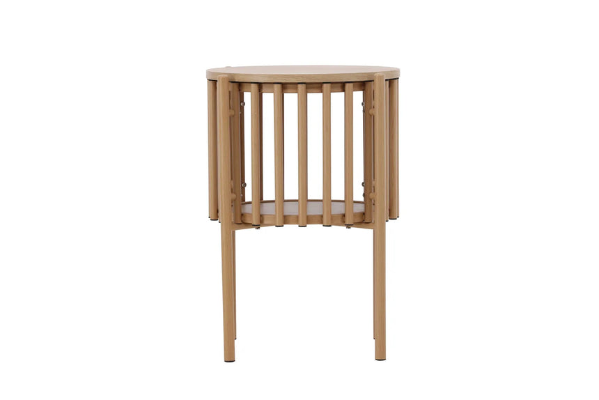 Runder Beistelltisch Rubbo naturfarbend ⌀45 von Venture Home – Bild 17