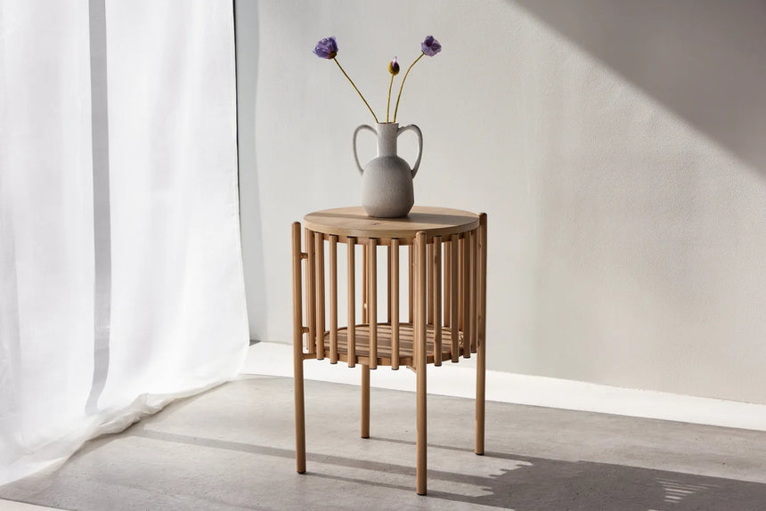 Runder Beistelltisch Rubbo naturfarbend ⌀45 von Venture Home – Bild 29