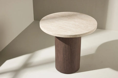 Runder Couchtisch Megga mit Travertinlook ⌀50 von Venture Home – Bild 30
