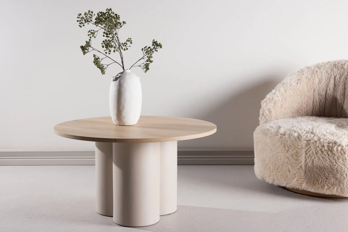 Runder Couchtisch Olivia in beige ⌀80 von Venture Home – Bild 29
