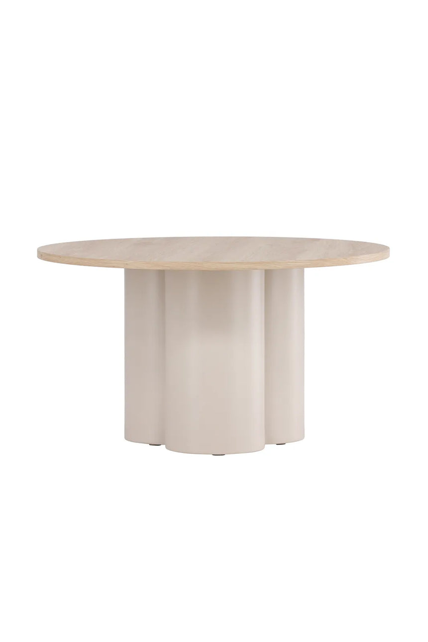 Runder Couchtisch Olivia in beige ⌀80 von Venture Home – Bild 5