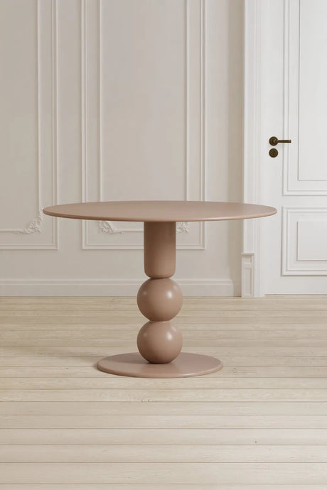 Runder Esstisch Boule in beige Ø110 von Venture Home – Bild 2