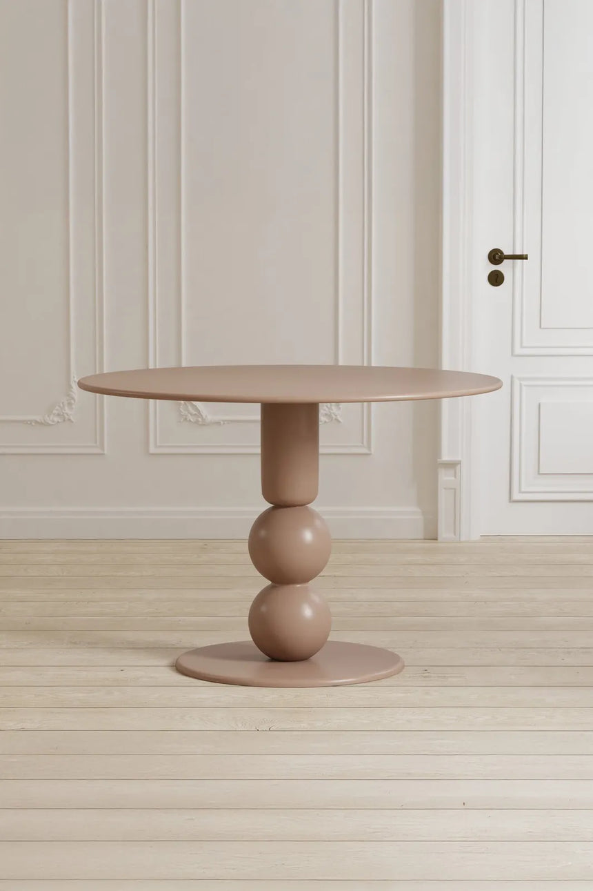 Runder Esstisch Boule in beige Ø110 von Venture Home – Bild 2