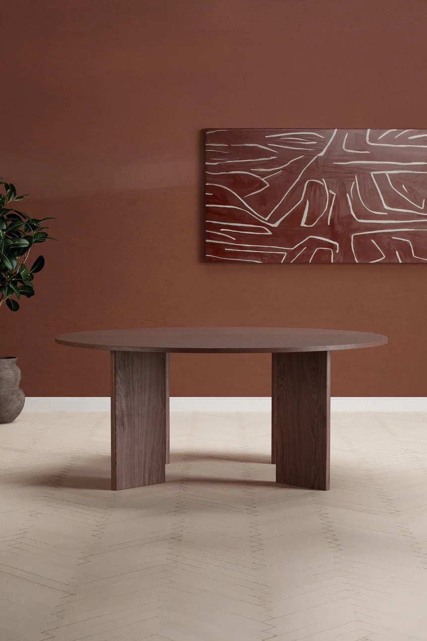 Runder Esstisch Graos mit Mokkalook ø180 von Venture Home – Bild 3