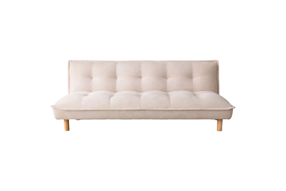 Schlafsofa Gertrud aus beigefarbenen Cord, 85x182x85 cm von Venture Home – Bild 3