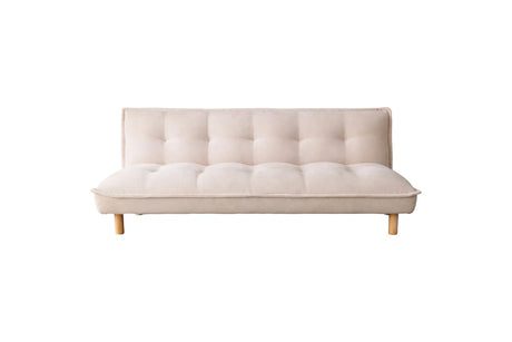 Schlafsofa Gertrud aus beigefarbenen Cord, 85x182x85 cm von Venture Home – Bild 3