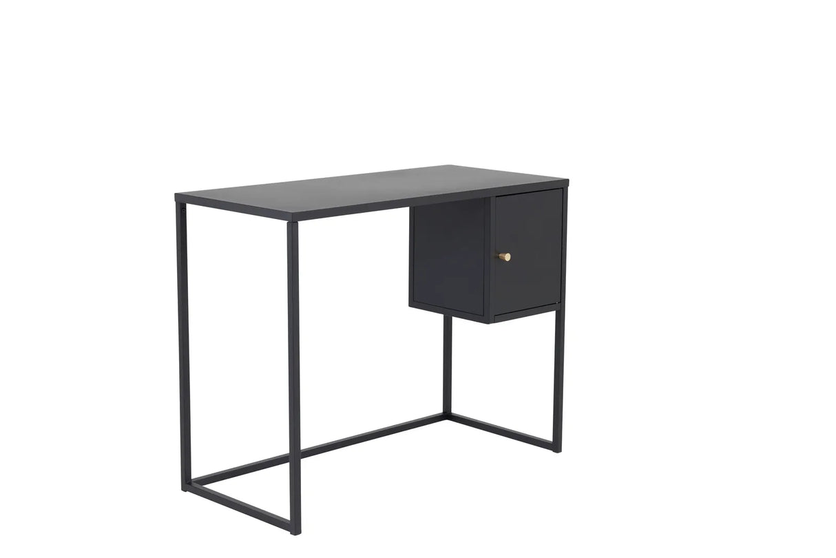 Schreibtisch Bakal aus Stahl in schwarz, 45x95x50 cm von Venture Home – Bild 2