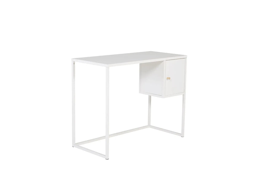 Schreibttisch Bakal aus Stahl in weiß, 45x95x50 cm von Venture Home – Bild 2