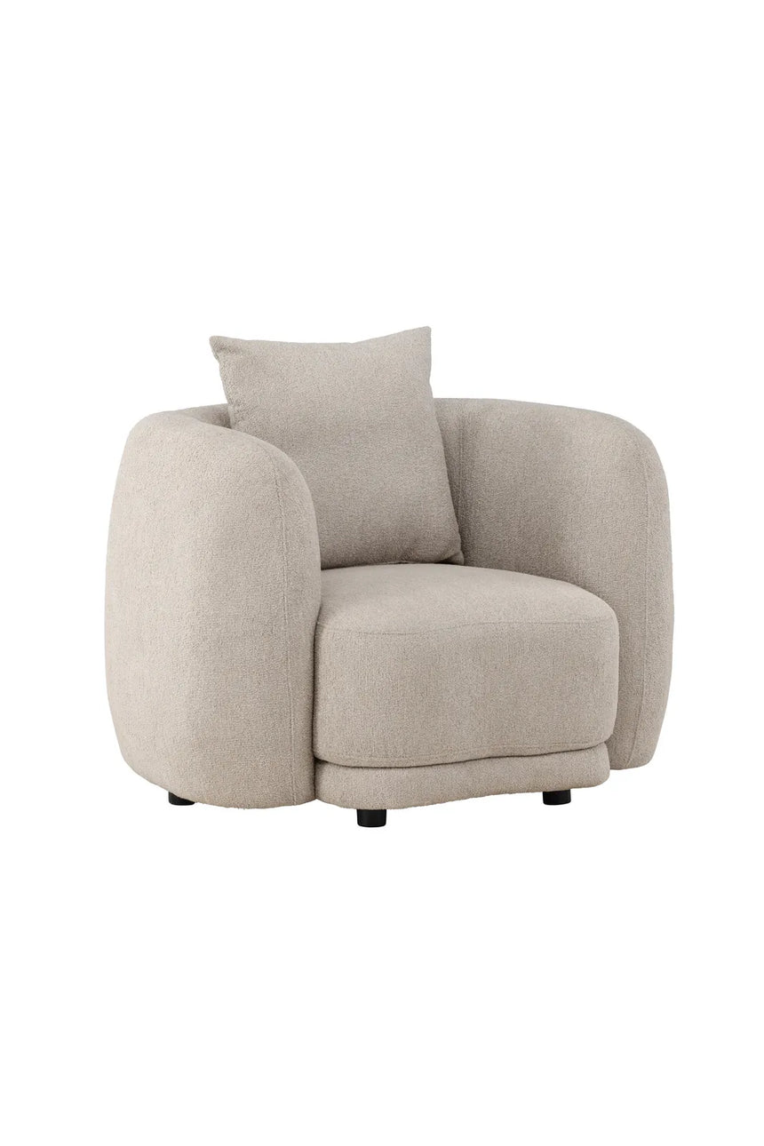 Sessel Cielo in beige boucle, 110x97x72 cm von Venture Home – Bild 12