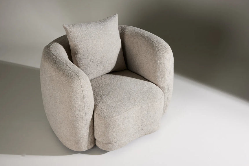 Sessel Cielo in beige boucle, 110x97x72 cm von Venture Home – Bild 32