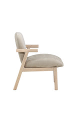 Sessel Rile aus Gummiholz in tünchenfarbenem Beige von Venture Home – Bild 1