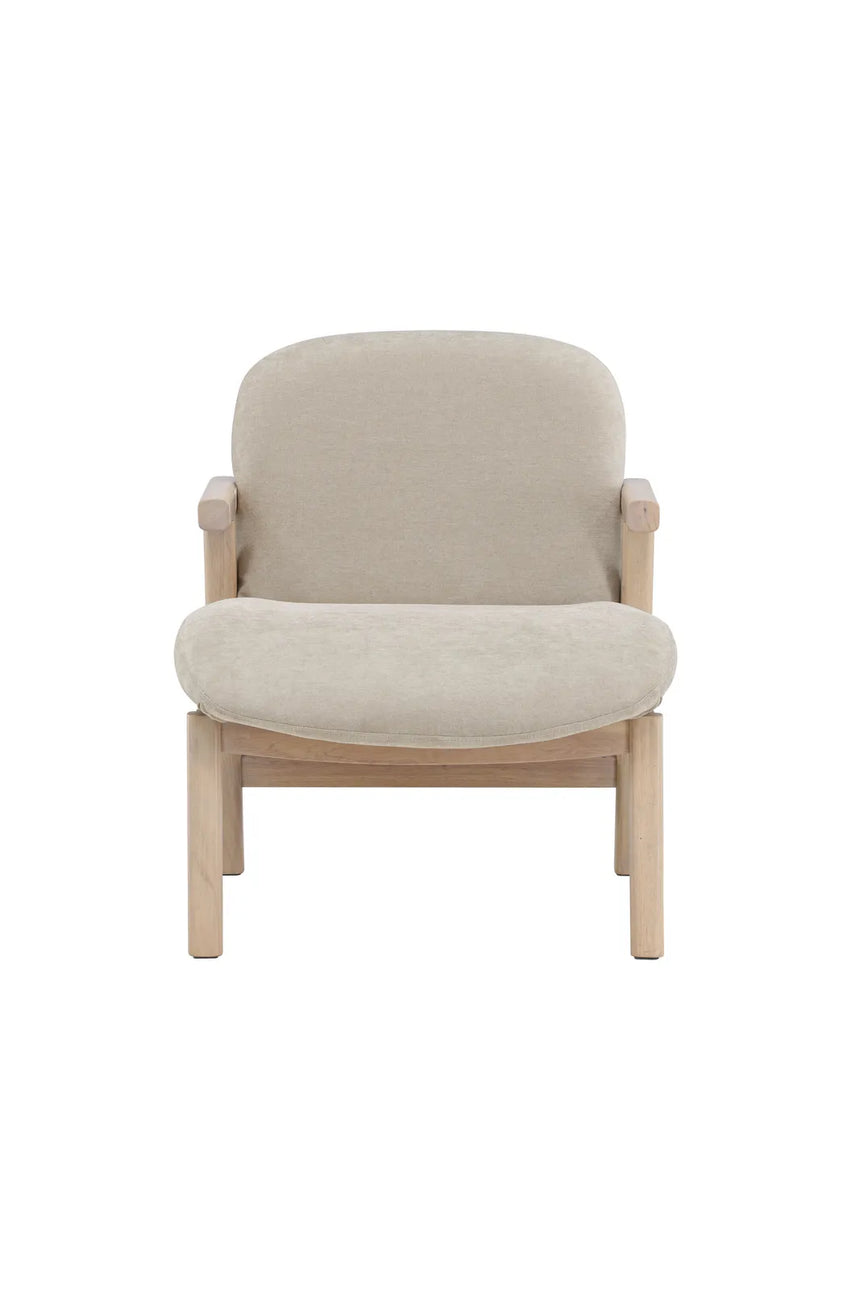 Sessel Rile aus Gummiholz in tünchenfarbenem Beige von Venture Home – Bild 4