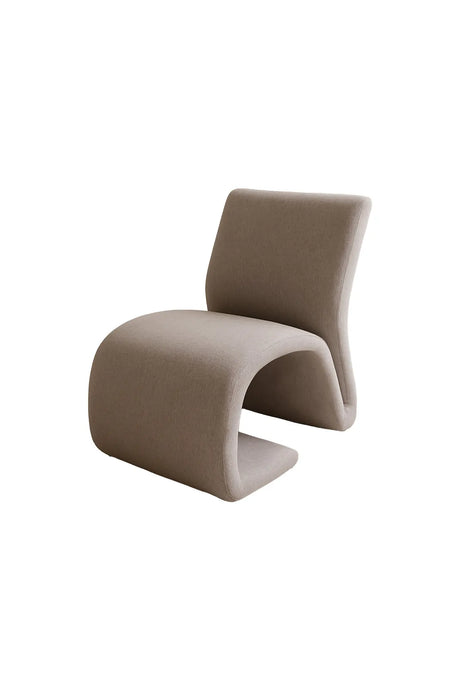 Sessel Rulls aus cremefarbenen Leinen von Venture Home – Bild 1