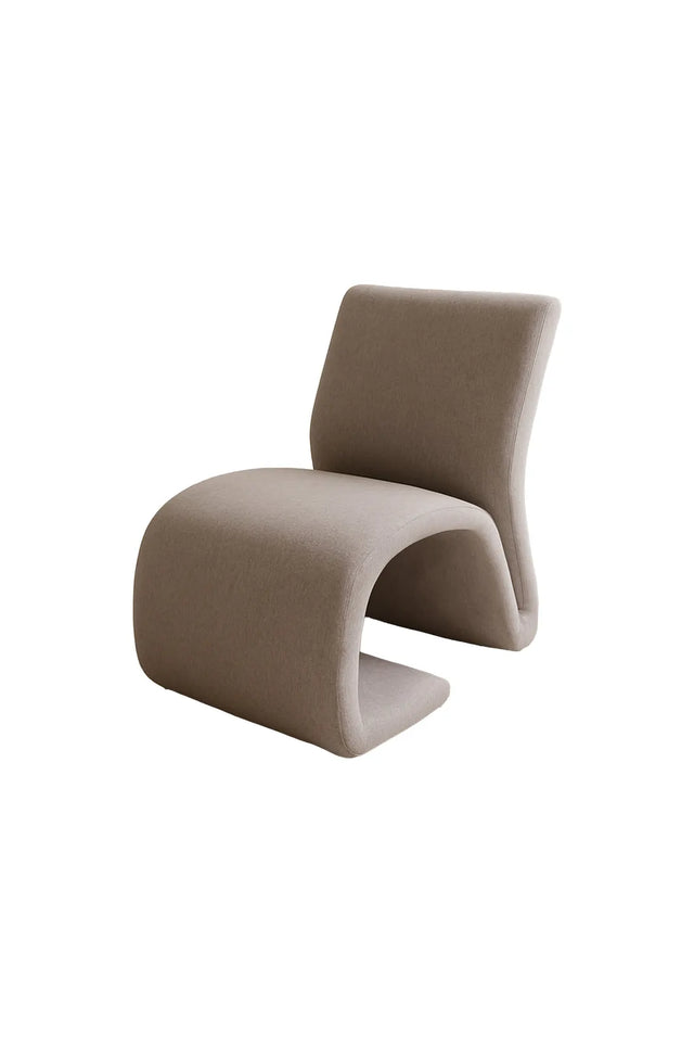 Sessel Rulls aus cremefarbenen Leinen von Venture Home – Bild 1
