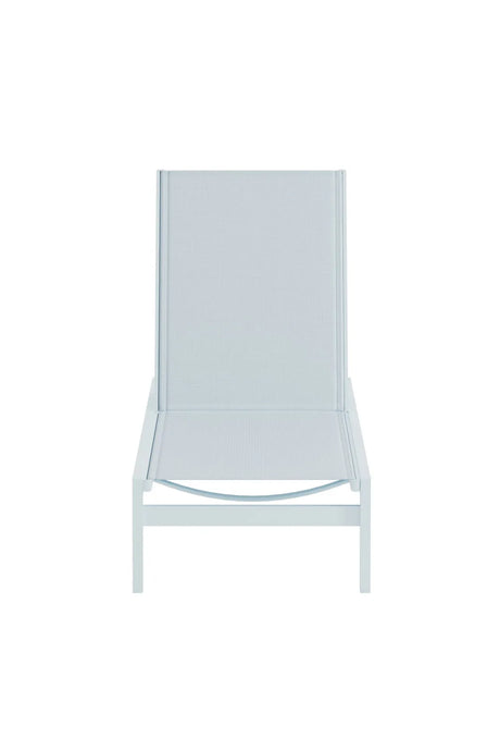 Sonnenliege Copacabana aus Textilene und Aluminium in Hellblau von Venture Home – Bild 1