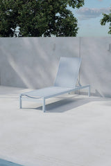 Sonnenliege Copacabana aus Textilene und Aluminium in Hellblau von Venture Home – Bild 4