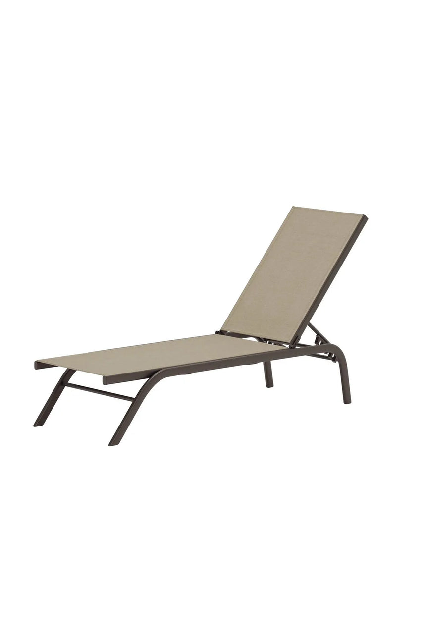 Sonnenliege Kastos aus Stahl und Textilene in Beige/Braun, 190×58x94 cm von Venture Home – Bild 3