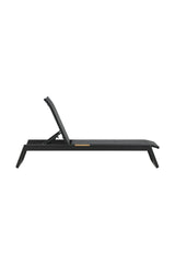 Sonnenliege Mexico aus Aluminium und Teak in Schwarz, 2er-Set von Venture Home – Bild 13