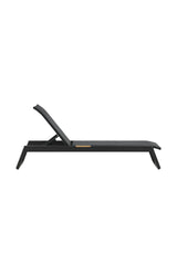 Sonnenliege Mexico aus Aluminium und Teak in Schwarz, 2er-Set von Venture Home – Bild 14