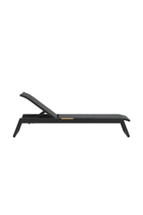 Sonnenliege Mexico aus Aluminium und Teak in Schwarz, 2er-Set von Venture Home – Bild 15
