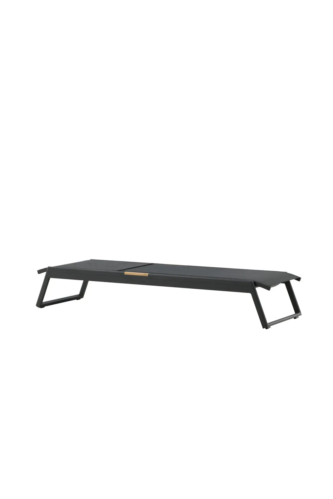 Sonnenliege Mexico aus Aluminium und Teak in Schwarz, 2er-Set von Venture Home – Bild 2