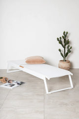 Sonnenliege Mexico aus Aluminium und Teak in Weiss, 2er Set von Venture Home – Bild 19