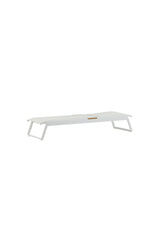 Sonnenliege Mexico aus Aluminium und Teak in Weiss, 2er Set von Venture Home – Bild 3