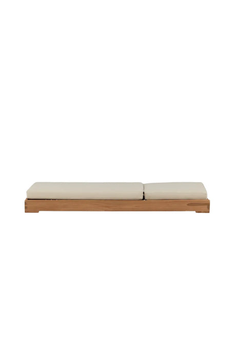 Sonnenliege Sunbed aus Teak mit beigem Kissen, 200×70×14 cm von Venture Home – Bild 16