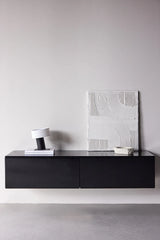 TV-Schrank Fristad mit schwarz glänzender Lackmalerei, 45x160x35 cm von Venture Home – Bild 13