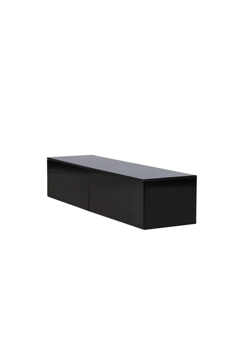 TV-Schrank Fristad mit schwarz glänzender Lackmalerei, 45x160x35 cm von Venture Home – Bild 3