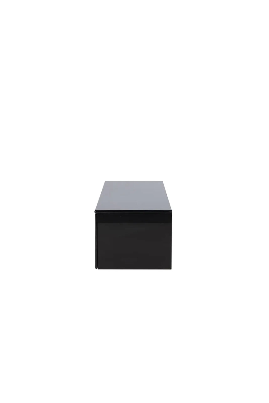 TV-Schrank Fristad mit schwarz glänzender Lackmalerei, 45x160x35 cm von Venture Home – Bild 4