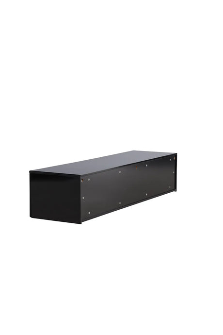 TV-Schrank Fristad mit schwarz glänzender Lackmalerei, 45x160x35 cm von Venture Home – Bild 5