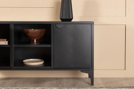 TV-Schrank Piring aus Stahl in schwarz, 40x120x63 cm von Venture Home – Bild 34