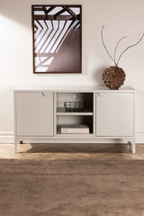 TV-Schrank aus Stahl in beige, 40x120x63 cm von Venture Home – Bild 14