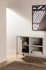 TV-Schrank aus Stahl in beige, 40x120x63 cm von Venture Home – Bild 16