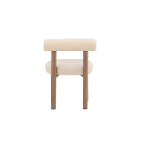 Tillo Esszimmerstuhl Stahl mit Holzoptik 3D Papier / Weiß Boucle von Venture Home – Produktbild 13