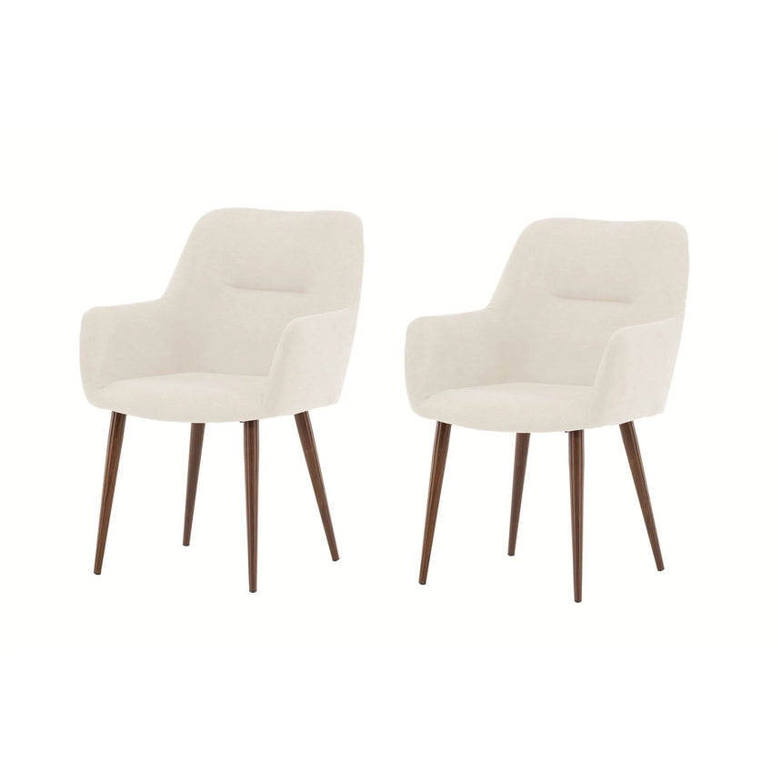Tomorrow Esszimmerstuhl Mocca / Beige Leinen von Venture Home – Produktbild 2