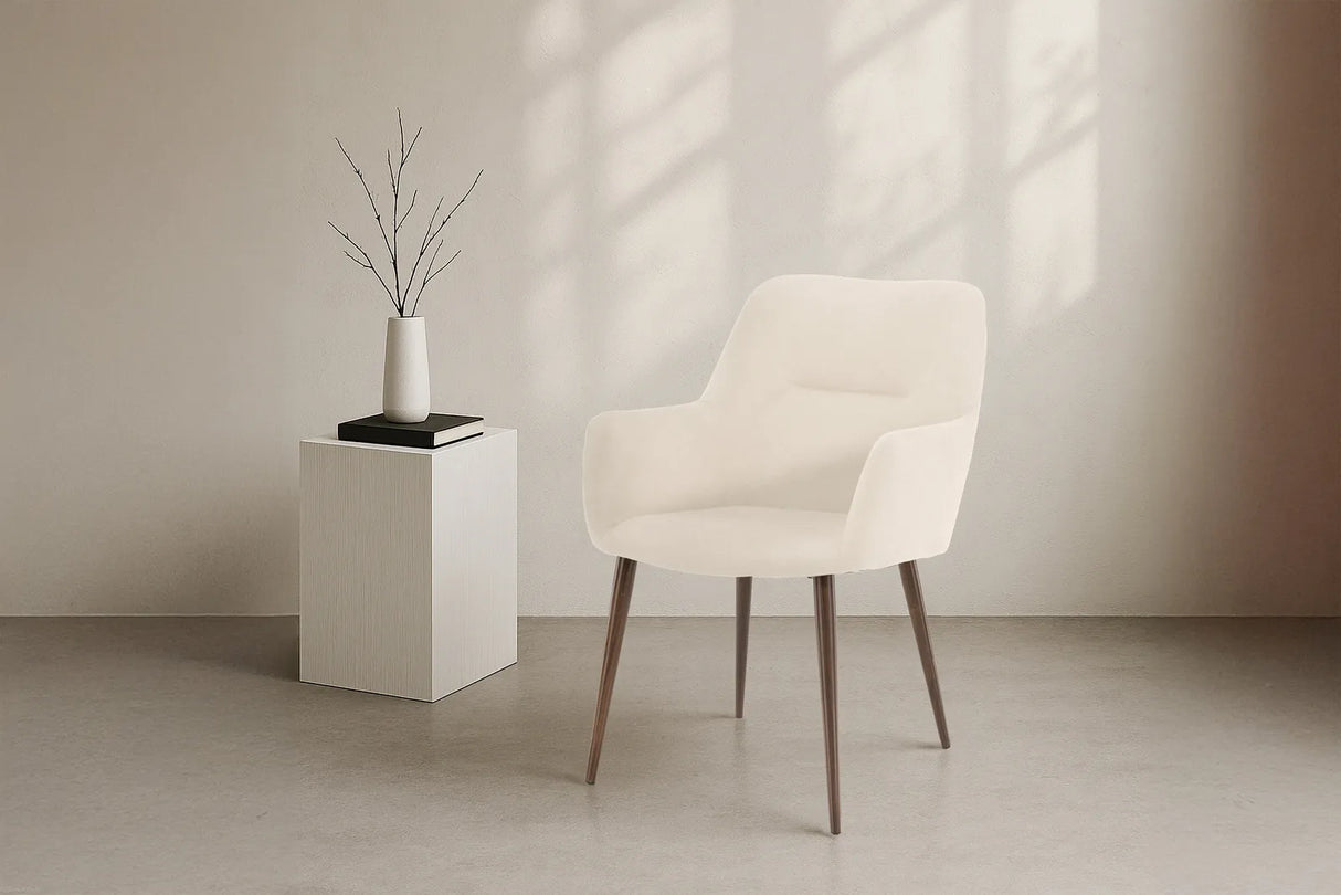 Tomorrow Esszimmerstuhl Mocca / Beige Leinen von Venture Home – Produktbild 3
