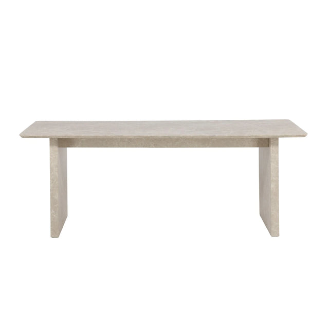 Vail Esstisch Beige Marmoroptik 100x200 cm von Venture Home – Produktbild 1