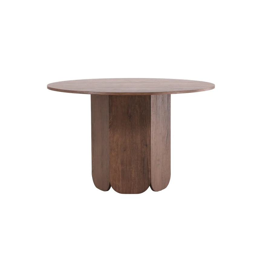 Tekla Runder Esstisch MDF mit 3D-Papier 120x75 cm - ZEN ZONE Furniture