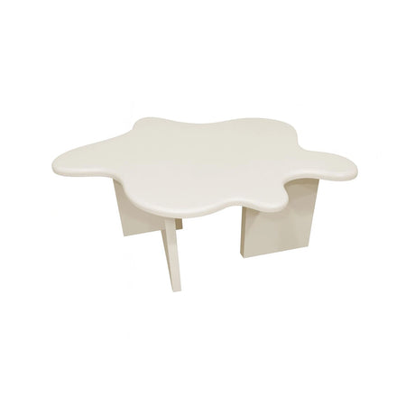 Flower Couchtisch 115x76x40 cm - MDF Beige Lack FSC 100% von Vind – Produktbild 1
