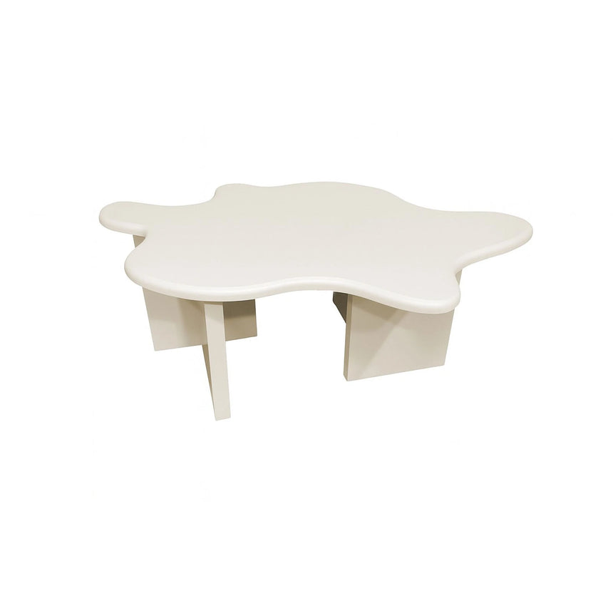 Flower Couchtisch 115x76x40 cm - MDF Beige Lack FSC 100% von Vind – Produktbild 6