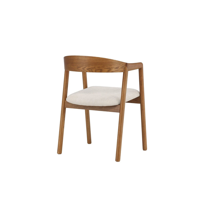 Långön Esszimmerstuhl 2er-Pack - Braun Esche / Beige Stoff von Vind – Produktbild 15