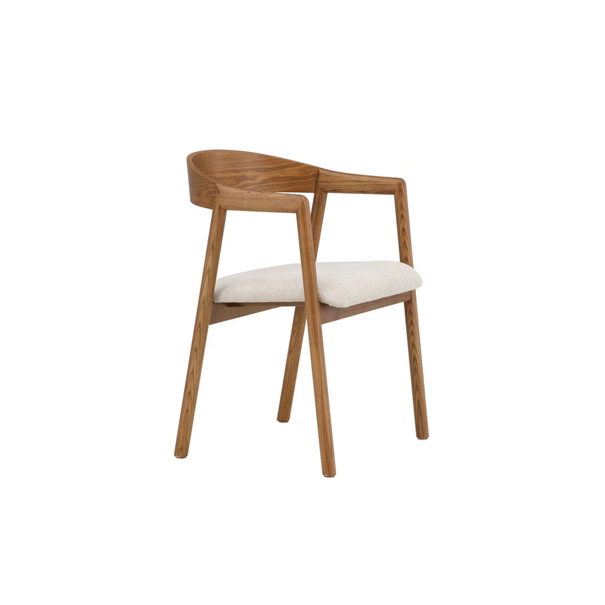 Långön Esszimmerstuhl 2er-Pack - Braun Esche / Beige Stoff von Vind – Produktbild 17